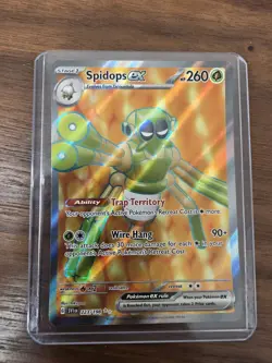 Pokemon Spidops EX 223/198 SV01 Scarlet & Violet Ultra Rare Full Art Holo Card - Image 1