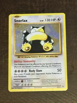 Pokemon Snorlax XY179 XY Holo Promo 130 HP Immunity Basic Pokemon Card - Image 1