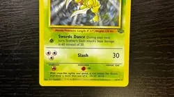 POKEMON TCG - ENGLISH JUNGLE SET SCYTHER 26/64 NON HOLO RARE CARD LP MP - Image 3