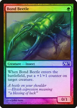 Bond Beetle FOIL Magic 2013 / M13 PLD Green Common MAGIC MTG CARD ABUGames - Image 1