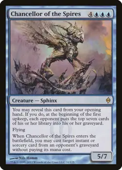 Chancellor of the Spires New Phyrexia NM Blue Rare MAGIC MTG CARD ABUGames - Image 1