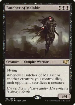 Butcher of Malakir Commander 2014 NM Black Rare MAGIC GATHERING CARD ABUGames - Image 1