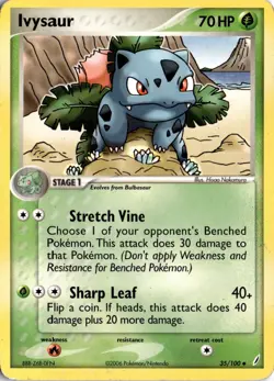 Ivysaur - 035/100 35/100 Crystal Guardians Pokemon Card TCG - Image 1