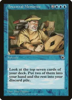Ancestral Memories Portal NM Blue Rare MAGIC THE GATHERING MTG CARD ABUGames - Image 1