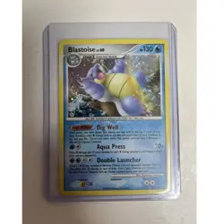 Pokemon Blastoise 2/127 Platinum Holo Rare Card 130 HP Stage 2 English - Image 1