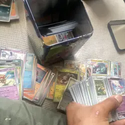 Pokemon TCG Tyranitar, Magearna, Drakloak Mixed Card Lot in Tin - Image 2