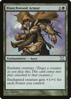 Blanchwood Armor 10th Edition PLD Green Uncommon MAGIC MTG CARD ABUGames - Image 1