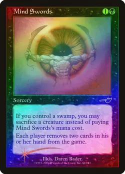 Mind Swords FOIL Nemesis PLD Black Common MAGIC THE GATHERING CARD ABUGames - Image 1