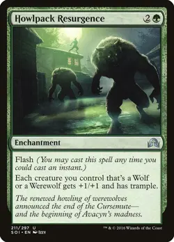 Howlpack Resurgence Shadows over Innistrad NM Green Uncommon MTG CARD ABUGames - Image 1