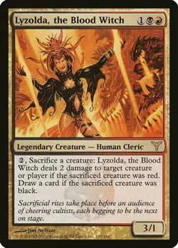Lyzolda, the Blood Witch Dissension NM Black Red Rare MAGIC MTG CARD ABUGames - Image 1