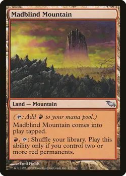 Madblind Mountain Shadowmoor PLD Land Uncommon MAGIC GATHERING CARD ABUGames - Image 1