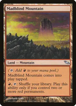 Madblind Mountain Shadowmoor NM Land Uncommon MAGIC GATHERING CARD ABUGames - Image 1