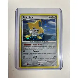 Pokemon Jirachi 7/111 Rising Rivals Holo Rare Card 60 HP Basic - Image 1