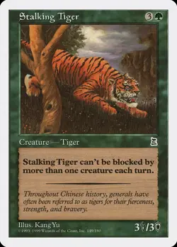 Stalking Tiger Portal Three Kingdoms NM Green Common MAGIC MTG CARD ABUGames - Image 1
