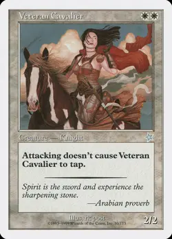 Veteran Cavalier Starter 1999 PLD White Uncommon MAGIC MTG CARD ABUGames - Image 1
