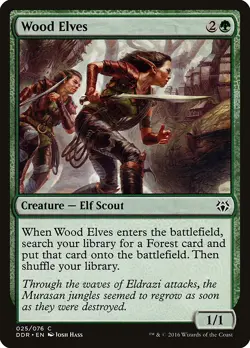 Wood Elves Nissa vs. Ob Nixilis NM Green Common MAGIC GATHERING CARD ABUGames - Image 1