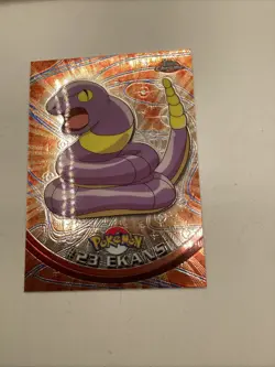 Ekans #23 Chrome Holo Pokemon Topps Chrome Series 1 Card NM front/LP back - Image 1