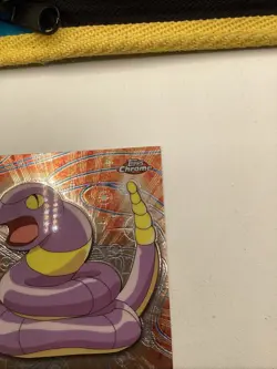 Ekans #23 Chrome Holo Pokemon Topps Chrome Series 1 Card NM front/LP back - Image 3