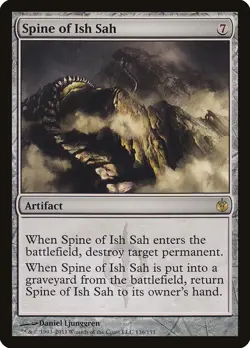 Spine of Ish Sah Mirrodin Besieged NM Artifact Rare MAGIC MTG CARD ABUGames - Image 1