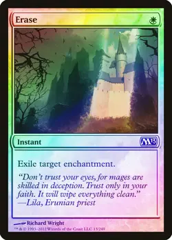 Erase FOIL Magic 2013 / M13 PLD White Common MAGIC GATHERING CARD ABUGames - Image 1
