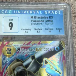 M Blastoise EX Evolutions 102/108 CGC 9 Foil Rare Pokemon TCG Card 2016 - Image 3