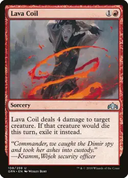 Lava Coil Guilds of Ravnica NM Red Uncommon MAGIC THE GATHERING CARD ABUGames - Image 1