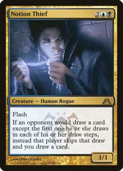 Notion Thief Dragon's Maze NM Blue Black Rare MAGIC GATHERING CARD ABUGames - Image 1