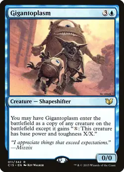 Gigantoplasm Commander 2015 NM Blue Rare MAGIC THE GATHERING MTG CARD ABUGames - Image 1