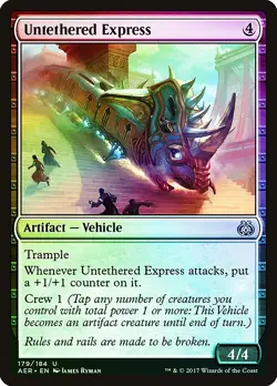Untethered Express FOIL Aether Revolt PLD Artifact Uncommon MTG CARD ABUGames - Image 1