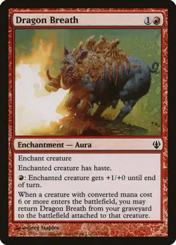 Dragon Breath Archenemy PLD Red Common MAGIC THE GATHERING MTG CARD ABUGames - Image 1