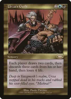 Urza's Guilt Planeshift PLD Blue Black Rare MAGIC THE GATHERING CARD ABUGames - Image 1