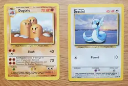 Pokemon Lot of 10 Cards Fossil -1999 Vintage Unique TCG - Haunter,Dratini.... - Image 3