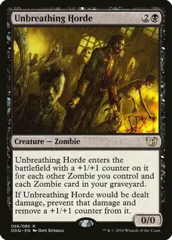 Unbreathing Horde Blessed vs. Cursed NM Black Rare MAGIC MTG CARD ABUGames - Image 1