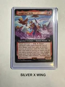 Strago and Relm Extended Art x1, MTG, Final Fantasy Commander, FIN, NM - Image 1