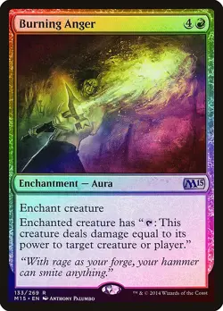 Burning Anger FOIL Magic 2015 / M15 NM Red Rare MAGIC GATHERING CARD ABUGames - Image 1