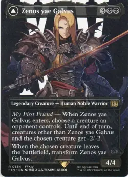 MTG: Final Fantasy: Borderless Zenos yae Galvus: Lightly Played Condition - Image 1