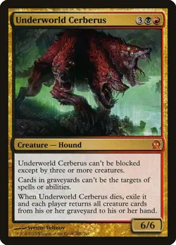 Underworld Cerberus Theros PLD Black Red Mythic Rare MAGIC MTG CARD ABUGames - Image 1