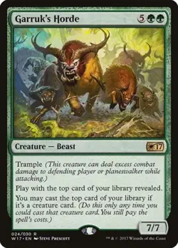 Garruk's Horde - Light Play MTG Welcome Deck 2017 - Image 1