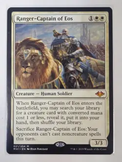 Mtg - Ranger-Captain of Eos - Modern Horizons (MH1) - Mythic - #21 - NM - Image 1