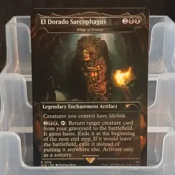 Magic: The Gathering El Dorado Sarcophagus Black Legendary Artifact Rare Secret… - Image 1