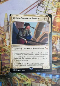 MTG Delney, Streetwise Lookout (Showcase) - MKM Mythic - Mint - Image 1