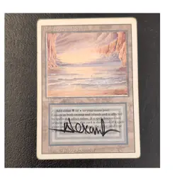 Magic/MTG, Underground Sea, dual land, Signed by illustrator Rob Alexander - Image 1
