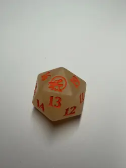 Oversized D20 Oversized Spindown - Innistrad Midnight Hunt Glow in the Dark MTG - Image 1
