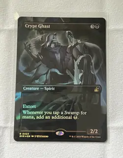 Crypt Ghast (Anime Borderless) Ravnica Remastered FOIL NM!!! - Image 1