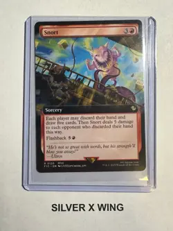 Snort Extended Art x1, MTG, Magic the Gathering, Final Fantasy Commander, NM - Image 1