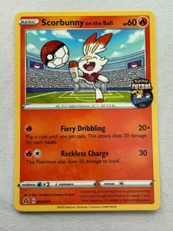 Pokemon TCG Scorbunny on the Ball #004 Promo - Image 1