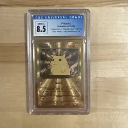 2021 Pokemon UPC Pikachu Gold Metal Promo 58/102 CGC 8.5 🔥🔥 - Image 1