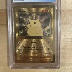 2021 Pokemon UPC Pikachu Gold Metal Promo 58/102 CGC 8.5 🔥🔥 - Image 3
