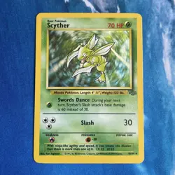 Pokemon Card | Scyther 10/64 Jungle Holo Rare Vintage WOTC 1999 Unlimited LP - Image 1
