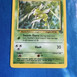 Pokemon Card | Scyther 10/64 Jungle Holo Rare Vintage WOTC 1999 Unlimited LP - Image 3
